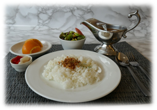 ビーフカレーセット　サラダ・フルーツ付